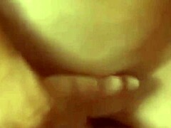 Redhead's puffy lips and moan