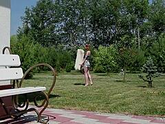 Lena Cass in steamy solo