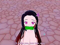 Nezuko’s chest in hentai POV