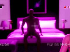 3D Asian Babe Meets Monster Heat