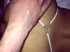 Latina Milf Bent Over in Tight Thong
