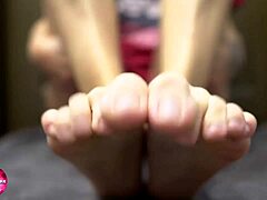 Woman's Sensual Foot Fetish Play