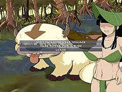 Asami and Katara's elemental play