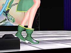Sinon's big boobs in MMD video