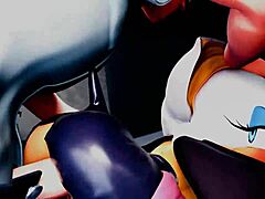 Animated Guard Tempts Rouge Boldly