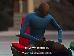 Elastigirl meets naughty 3D babes