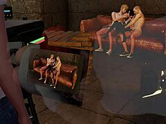 Petite Girl Enjoys Group Bliss