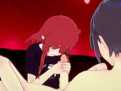 Ikuyo Kita and Ryo Yamada dive into intense creampie sex in this 3D hentai cartoon.