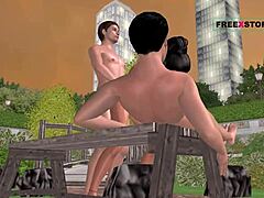 3D Gay Tale with Fierce Play