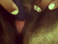 Slim beauty’s intimate toy moment