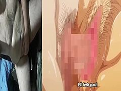 Anime hentai with purple-haired magic