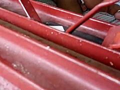 wife caught teasing herself in private moment