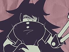 miss circle gets pounded hard in wild hentai game