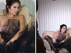 Sultry MILF strips with seduction