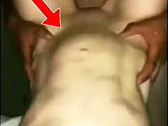 Interracial cock pokes through her stomach hard