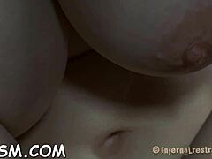 Coarse toy plowing turns wild with hardcore babe in fetish action