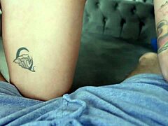 Boldly tattooed beauty gets pounded