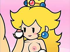 My Paper Peach handjob animation by PeachyPop34