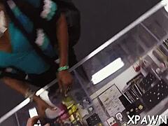 Shop girl's crazy bold moves