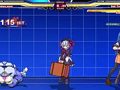 Kuromaru Takes on Arcana Heart in Wild Anime Cumshot Battle