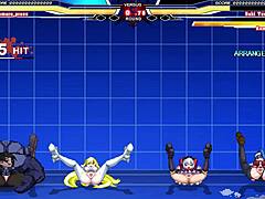Kuromaru Takes on Arcana Heart in Wild Anime Cumshot Battle