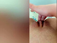 Cute Girl Masturbates Her Wet Tight Hole