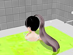 koko a strips everything in the bath for you 😊