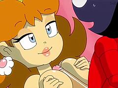 Peach And Daisy’s Daring Lesbian Tease