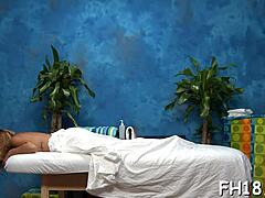 Erotic teen massage turns into relentless blowjob