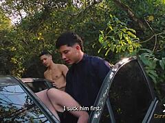 nymphomaniac pounds her lover and mechanic in public - danner mendez & yenifer chacon