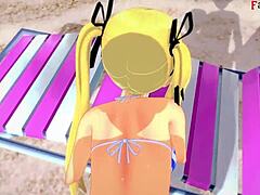 Marie Rose Stuns in Bikini by Ocean