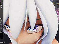 elf hentai vtuber close-up