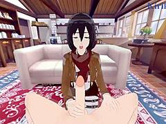 Mikasa and Annie’s 3D Fuck