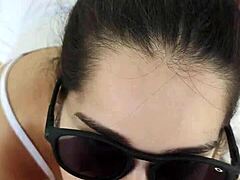 Debora’s deep throat blowjob in hot outdoors