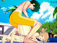 my hero academia hentai with intense creampie sex