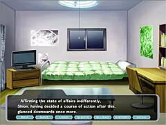 Shion's Brutal Hentai Game With Bare Tits Exposed