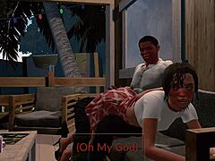 Jack And Emma Spanked Hard In Paradise