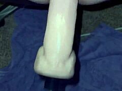 gay dude’s teasing anal dildo play on display