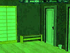 Harem hotel adventure in anime game 284