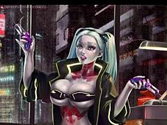 Goth Babe's 3D Lactation Tease