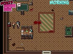 facing a fast zombie in hentai game part 8
