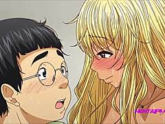 Blonde Teen’s Anime Classroom Seduction