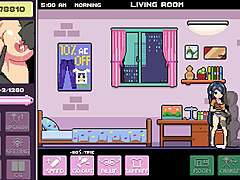 Hentai game featuring missionary sex with stepsister