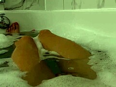 skinny brunette’s steamy shower
