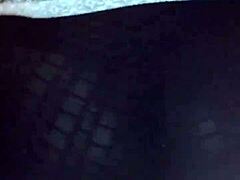 The wife with the big ass shakes her ass and shows her big tits while dancing