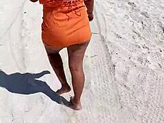 Hot Mexican whore shows off her assets outdoors