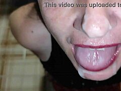 Steamy stepfamily action in kitchen