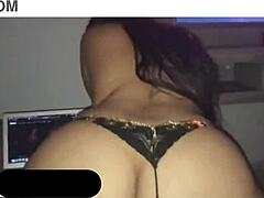 Hot Latina in lingerie show