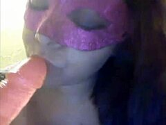 Big tits bouncing while playing with a toy