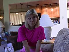 Petite teen Lilith Grace satisfies her boss's desires